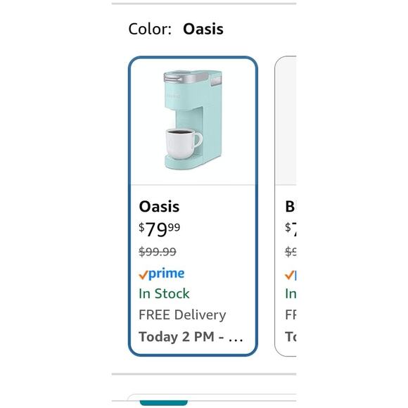 Keurig K-Mini Plus Single Serve K-Cup Pod Coffee Maker, 6 to 12oz, Misty Green - Picture 3 of 3